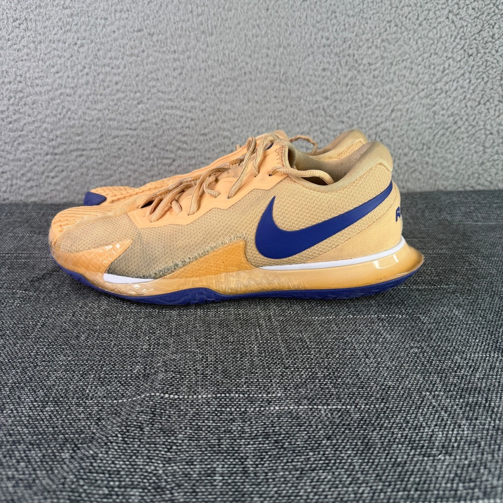 Nike Court Zoom Vapor Cage 4 Rafa Men 10 Orange Blue Tennis Shoes DD1579-701